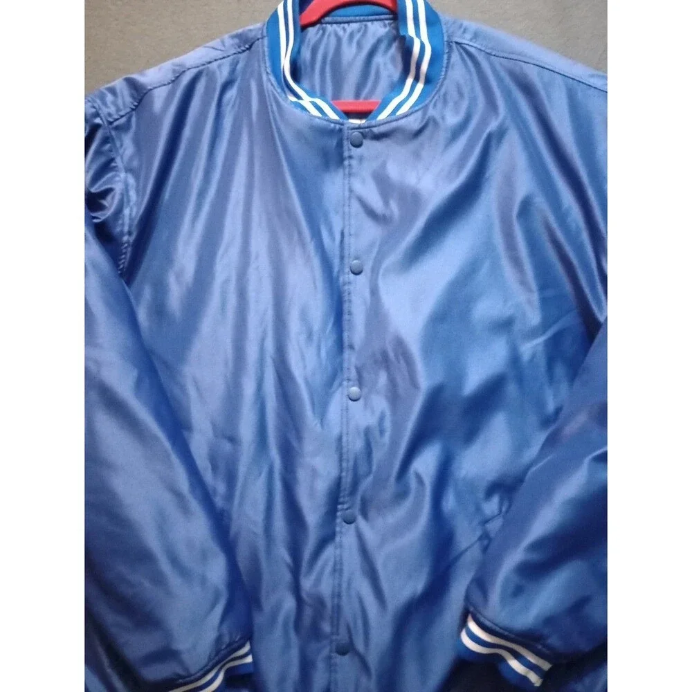 Quilted Windbreaker Mens Blue Unbranded 4X